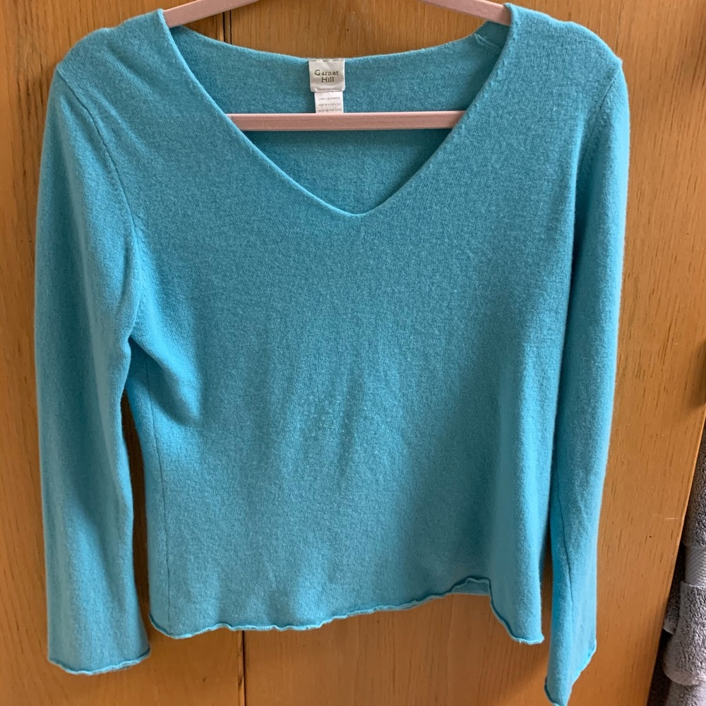 Blue cashmere sweater